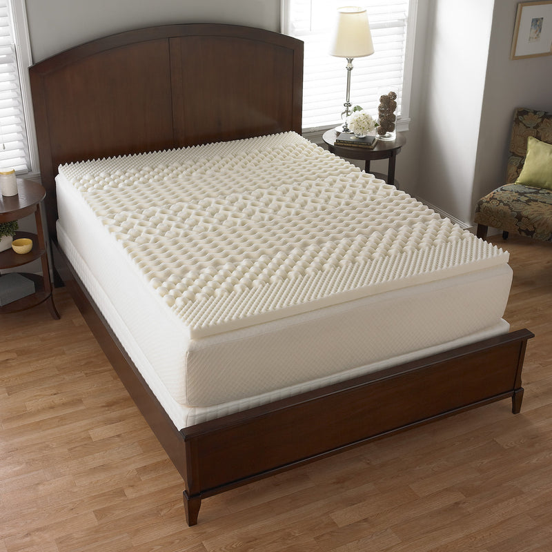 Mainstays 1.25 inch 7-Zone Foam Mattress Topper, Twin/Twin-XL