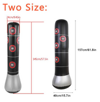 Inflatable Free Standing Punching Bag Sport Stress Boxing