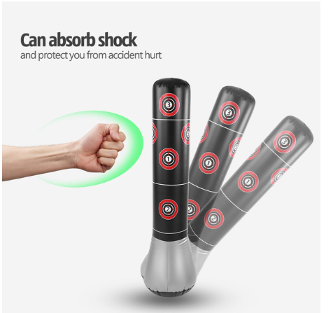 Inflatable Free Standing Punching Bag Sport Stress Boxing