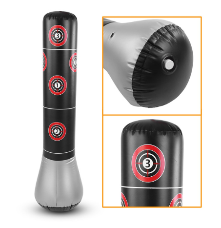 Inflatable Free Standing Punching Bag Sport Stress Boxing