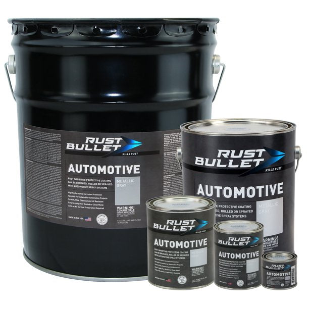 Rust Bullet RBA53 Automotive - Rust Inhibitor Rust Paint ,1 Quart Metallic Gray