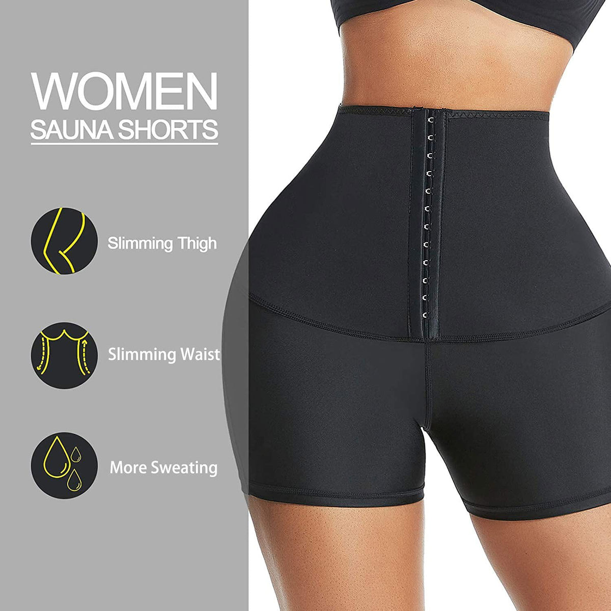 Sauna Sweat Shorts for Women  Waist Trainer Compression