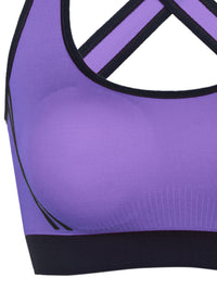 Ladies Sports Bras W/  Removable Pads Push up Fitness Workout Yoga Bra