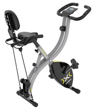 Folding Stationary Exercise Bike w/ Dumbbell