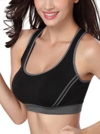 Ladies Sports Bras W/  Removable Pads Push up Fitness Workout Yoga Bra