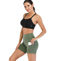 Tummy Control Yoga Shorts w/ Pockets for Women's  Workout