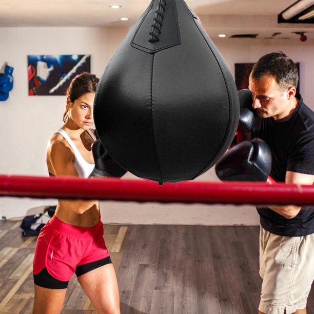 Boxing Speed Ball Leather Hanging Punching Bag for Thai Fitness