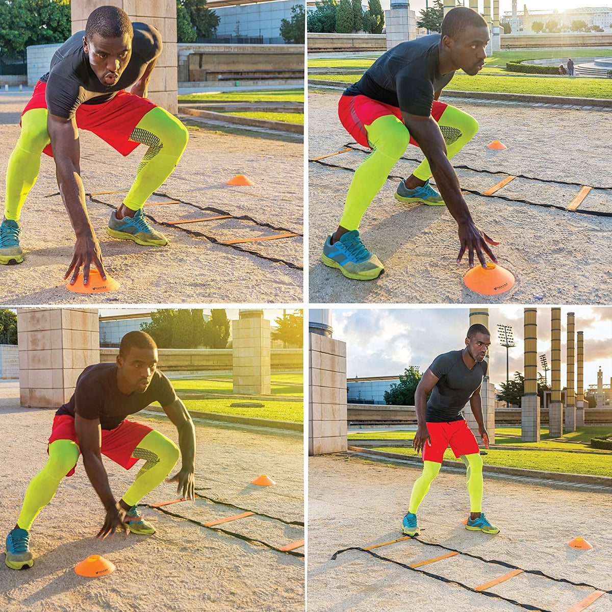 20ft Agility Ladder & Speed Cones Training Set