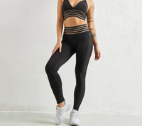 Women's Two Piece Mesh Gym Outfit