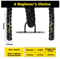 30ft  Battle Rope Training Exercise Fitness Rope