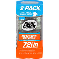 Right Guard Xtreme Defense Antiperspirant Deodorant Gel Arctic Refresh, 4 oz.2pk