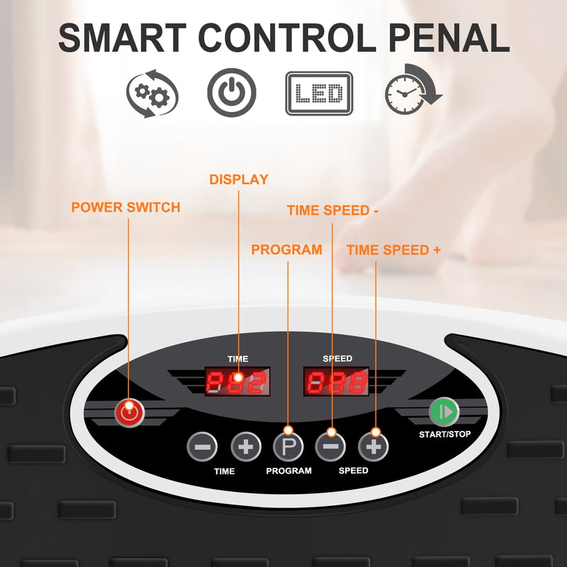 Exercise Vibrate Platform -Whole Body Workout w/ Loop, Remote Control ...