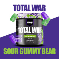 Total War Preworkout Powder, Sour Gummy Bear, 30 Servings