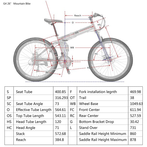 Women's Electric Mountain Bike 26 Inch Folding Bicycle