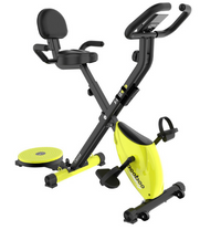 Folding Stationary Exercise Bike w/ Dumbbell