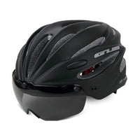 Women's Cycling Helmet with Visor Magnetic Goggles