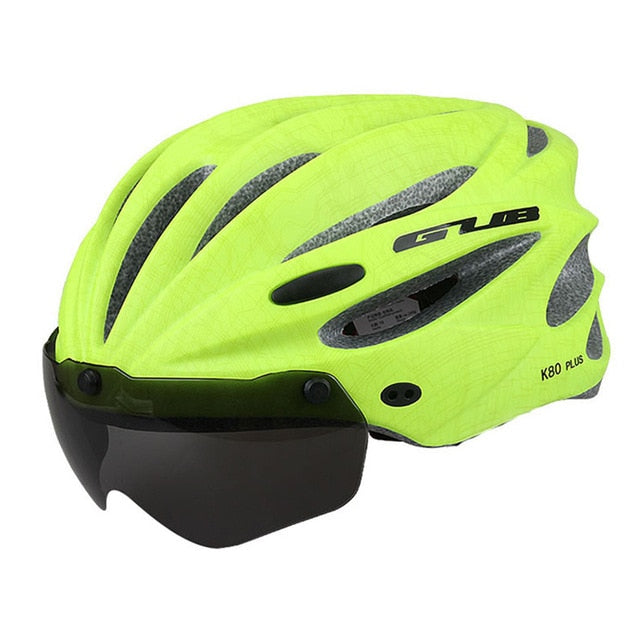 Women's Cycling Helmet with Visor Magnetic Goggles