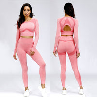 Women's Crop Top Set Sport Outfit