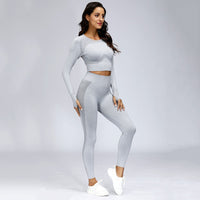 Women's Crop Top Set Sport Outfit