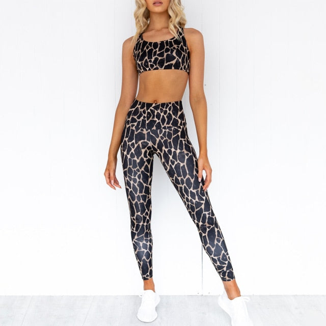 Women's Printed High Waist Gym Wear