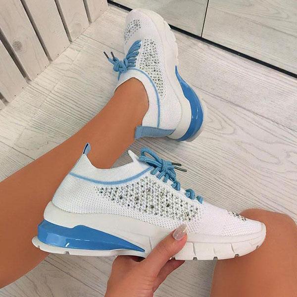 Women's Casual Rhinestone Walking Shoes