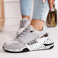 Women's Leopard Print Sports Running Shoes