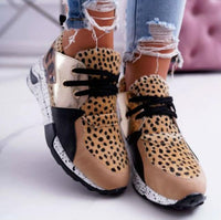 Women's Leopard Print Sports Running Shoes