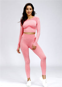 Women's Crop Top Set Sport Outfit