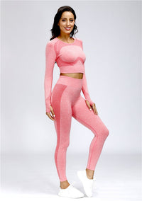 Women's Crop Top Set Sport Outfit