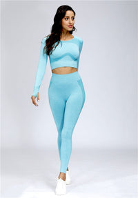 Women's Crop Top Set Sport Outfit