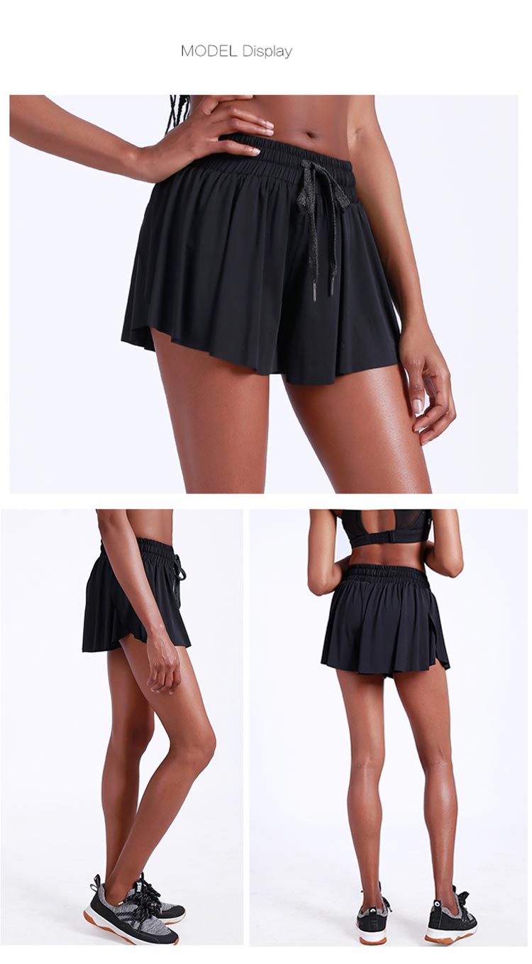 Women's 2 in 1 Sports Skirt Short Wear