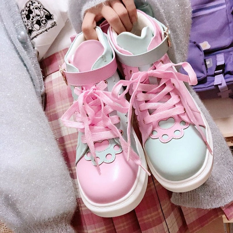 Women's High Top Fashion  Sneakers